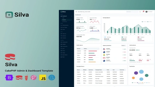 Silva - CakePHP Admin Dashboard Template