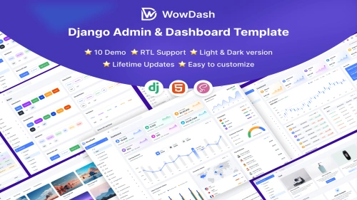 WowDash – Django 5 - Multipurpose Admin Dashboard