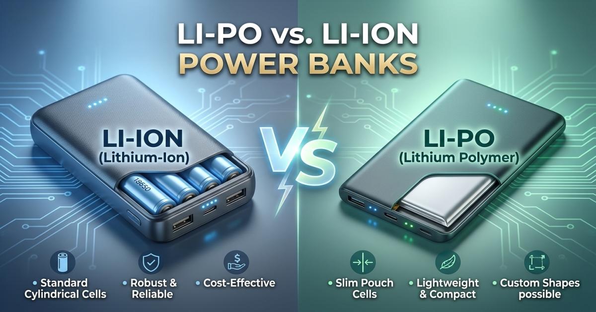 Li-Po vs. Li-Ion Power Banks: Portable Energy - Codeintra
