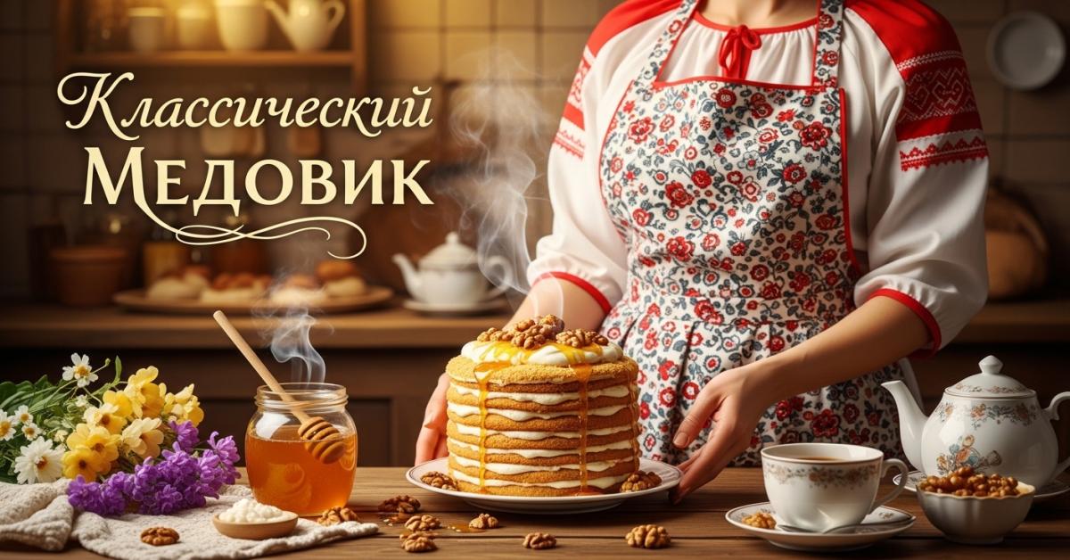 Медовик — классический слоёный медовый торт, рецепт как у бабушки - Codeintra