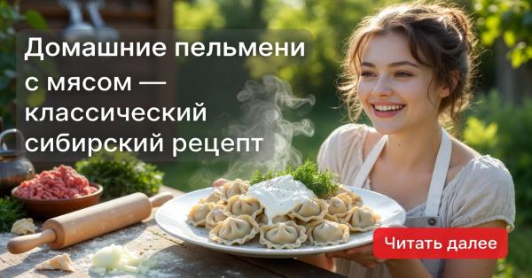 Домашние пельмени с мясом — классический сибирский рецепт пошагово